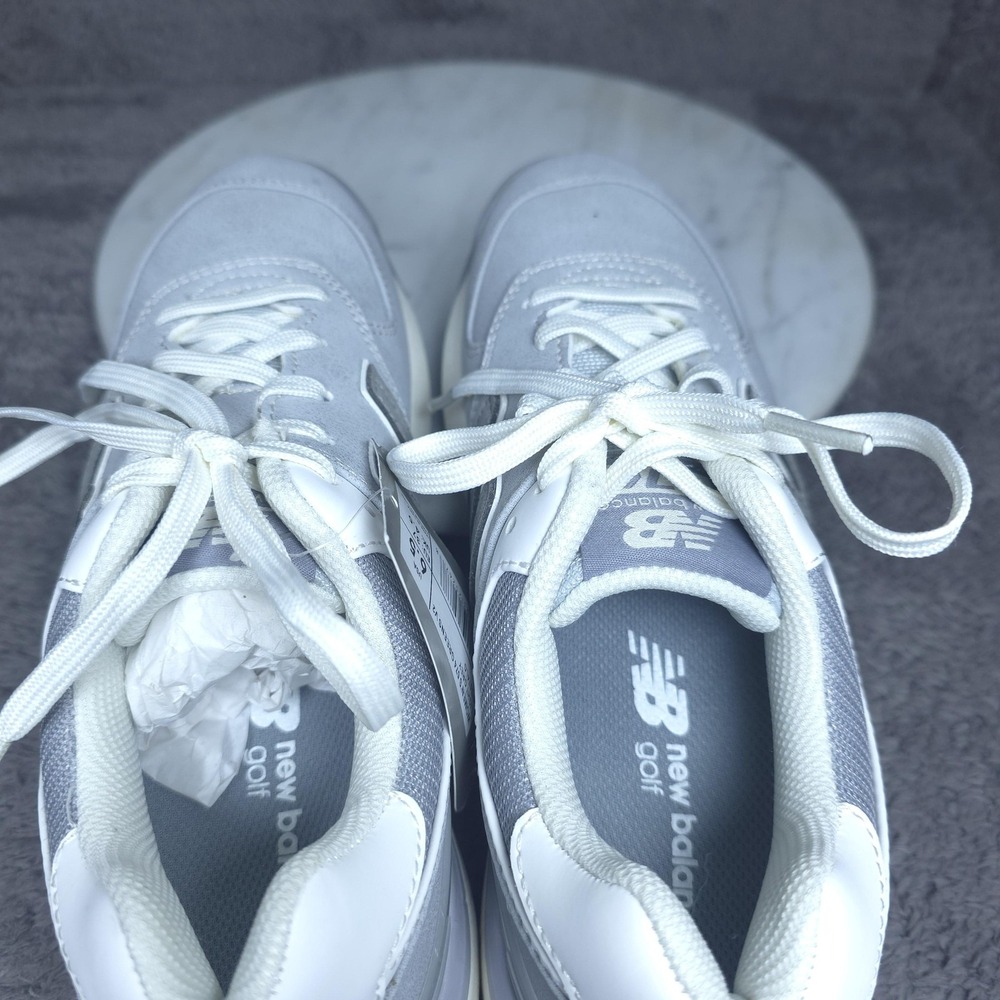 New Balance 574 Greens V2 Golf Shoes Womens 6.5 Gray Suede Spikeless Sneakers - Picture 7 of 12
